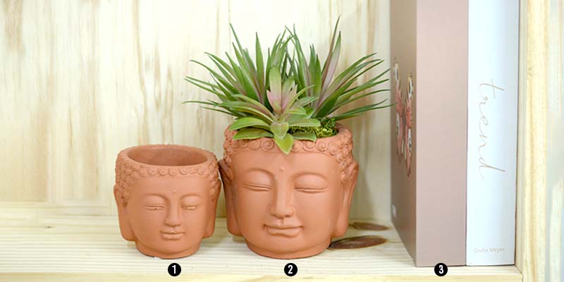 Arranjos Buda terracota