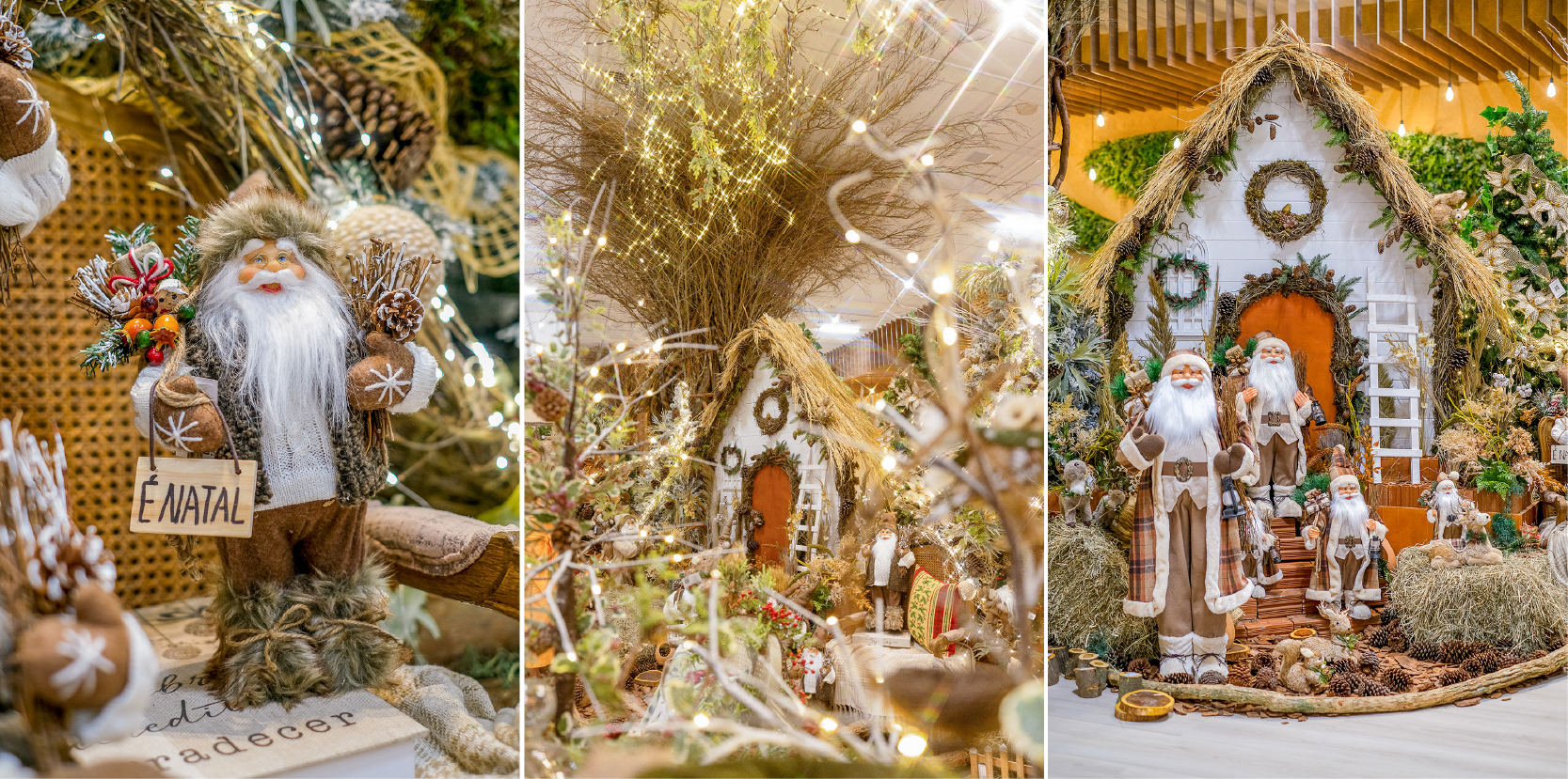 Showroom Natal FLORARTE 2022. Cenário Vila dos Pássaros.
